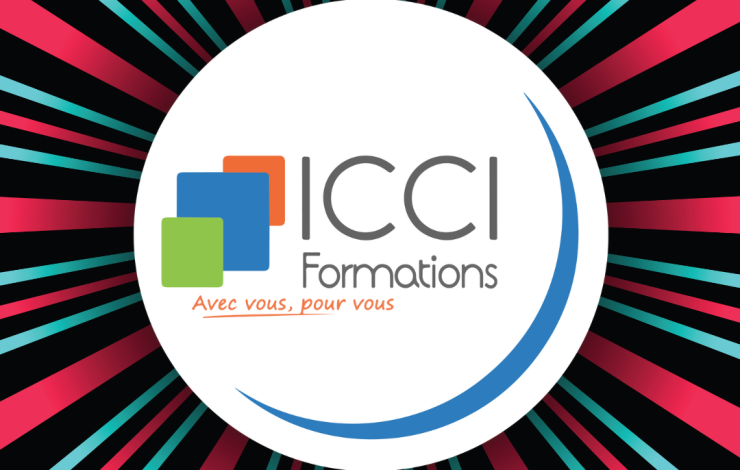 logo icci formations et tiktok fond